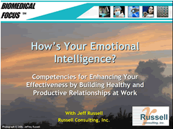 Emotional Intelligence  on Emotional Intelligence How S Your Emotional Intelligence To