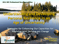 Developing Resilience